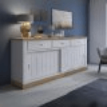 Madia Anthony67070 con 2 ante scorrevoli e 3 cassetti colore rovere wotan e anderson pine