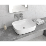 Lavabo Da Appoggio In Ceramica Bianca 50x40 WKG2413A