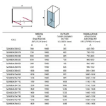 Porta Doccia Saloon H190 6mm Trasparente - 70 cm