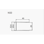 Porta Doccia Pivot Battente Profili Neri H200 6mm - 85 cm