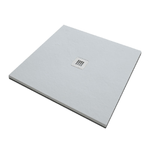 Piatto Doccia Solidstone Pietra Mineral Marmo Bianco H2.8cm - 100x190