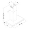 Silverline-3173-Cappa-aspirante-a-parete-Nero-Acciaio-inox-593-m³-h
