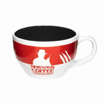 TAZZA STRANGER THINGS MORNINGS ARE FOR COFFEE AND CONTEMPLATION (BIANCO-ROSSO) - SCMG26899