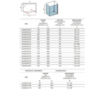 Box Doccia Saloon Apertura Interna Esterna e Lato Fisso H190 6mm - 90x75 - Ingresso lato corto