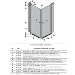 Box Doccia H190 Doppia Battente Totale Interno Esterno - 85x85