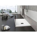 Piatto Doccia Solidstone Pietra Mineral Marmo Bianco H2.8cm - 90x140