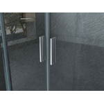 Porta Doccia 6mm Trasparente Ingresso Centrale H190cm - 145 cm