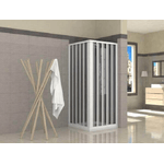 Box Doccia PVC Apertura Totale a Soffietto H185 - 80x80