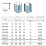 Box Doccia H190 Anta Battente Cristallo 6mm - 80x120 - Ingresso 85 - Antina 31