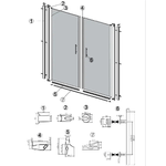 Box Doccia Saloon Apertura Interna Esterna e Lato Fisso H190 6mm - 90x80 - Ingresso lato corto