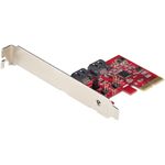 StarTech.com Scheda PCIe SATA - Scheda di Espansione PCIe SATA 2 Porte 6Gbps - Profilo Alto/Basso