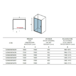 Porta Doccia H190 Scorrevole Trasparente 6mm Anti Calcare - Karag Flora 500 - 140 cm