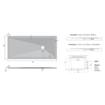 Piatto Doccia Mineralmarmo H 2.5cm Bianco Karag Pietra - 70x170