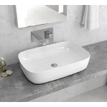 Lavabo Da Appoggio In Ceramica Bianca 60x39 WKG2413P