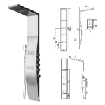 Colonna Doccia Idromassaggio Termostatica Con Cascata