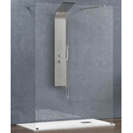 Walk in Doppio Ingresso H200cm Cristallo Trasparente 8mm Anticalcare - 148 cm