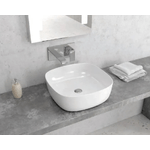 Lavabo Da Appoggio In Ceramica Bianca 41x41 WKG2413B