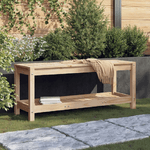Panca da Giardino 108x35x45 cm in Legno Massello di Pino