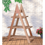 H&S Collection Fioriera a 3 Livelli 48x32x79 cm in Legno
