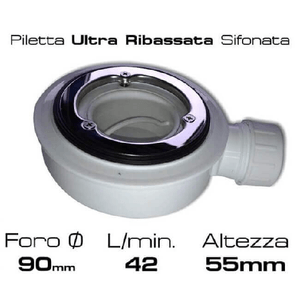 Piatto Doccia Solidstone Pietra Mineral Marmo Bianco H2.8cm - 70x80