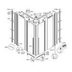 Box Doccia Soft-Close H200 Doppia Scorrevole 8mm Trasparente Anticalcare - 89,5x89,5