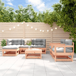 vidaXL Set Divani Giardino 7 pz con Cuscini Legno Massello di Douglas