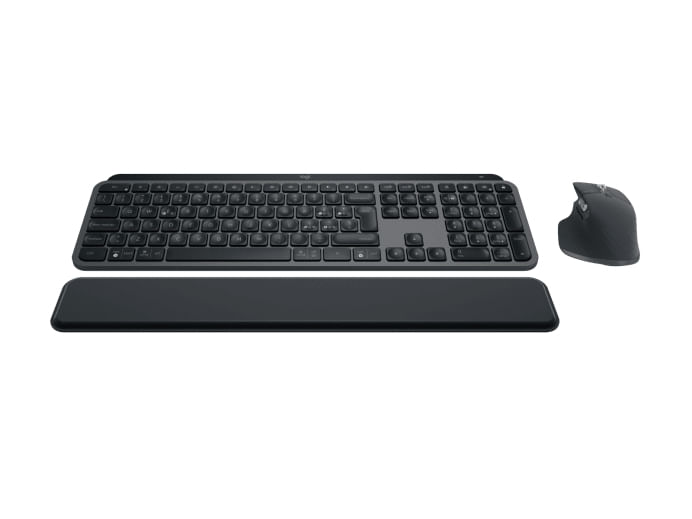 Logitech-MX-Keys-S-Combo---Tastiera-e-Mouse-Wireless-con-Palm-Rest-illuminazione-personalizzabile-Scorrimento-veloce-Bluetooth-USB-C-Windows-Linux-Chrome-Mac-Disposizione-Italiano-QWERTY-Grigio