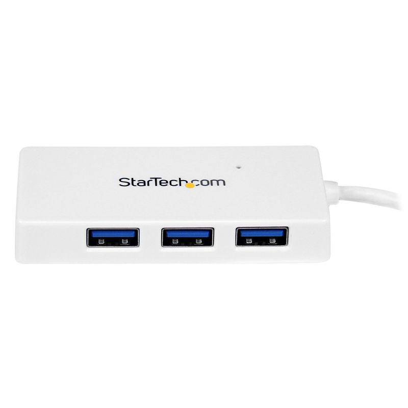 StarTech.com-Hub-portatile-mini-USB-3.0-SuperSpeed-a-4-porte---Perno-e-concentratore-per-Ultrabook-USB-3.0-con-cavo-integrato---Bianco