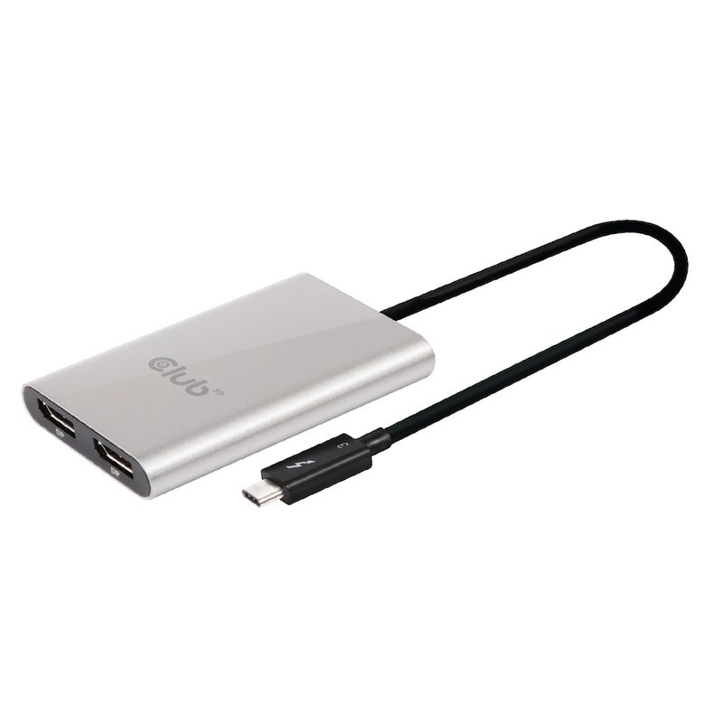 CLUB3D-Thunderbolt™-3-to-Displayport™-1.2-Dual-Monitor-4K-60Hz