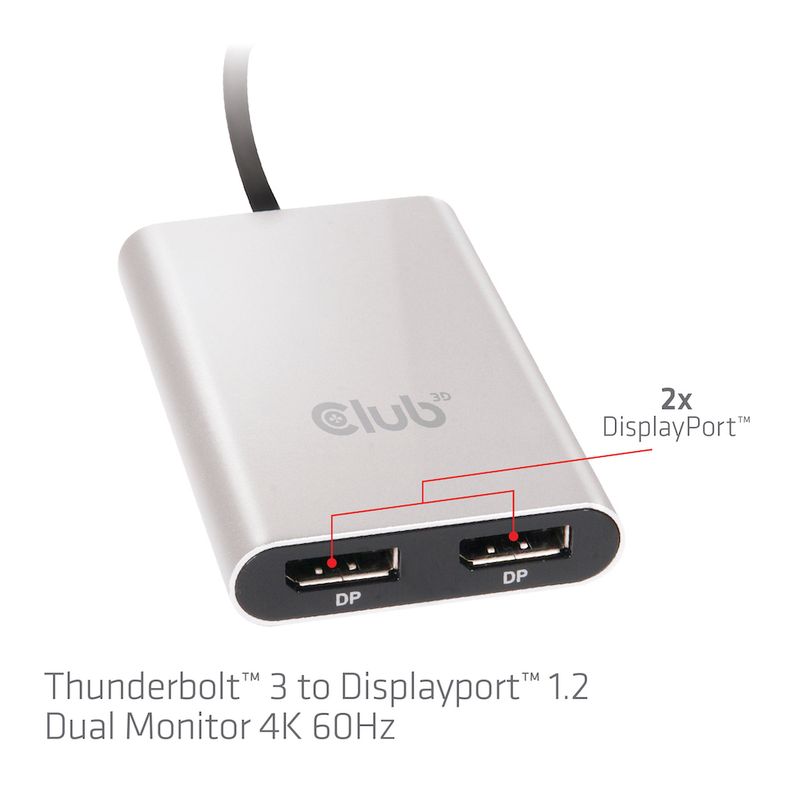 CLUB3D-Thunderbolt™-3-to-Displayport™-1.2-Dual-Monitor-4K-60Hz