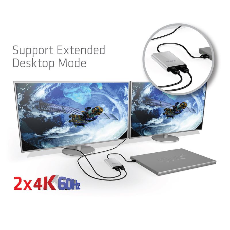 CLUB3D-Thunderbolt™-3-to-Displayport™-1.2-Dual-Monitor-4K-60Hz