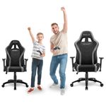 Sharkoon-Skiller-SGS2-Jr.-Sedia-per-gaming-universale-Seduta-imbottita-Nero-Grigio