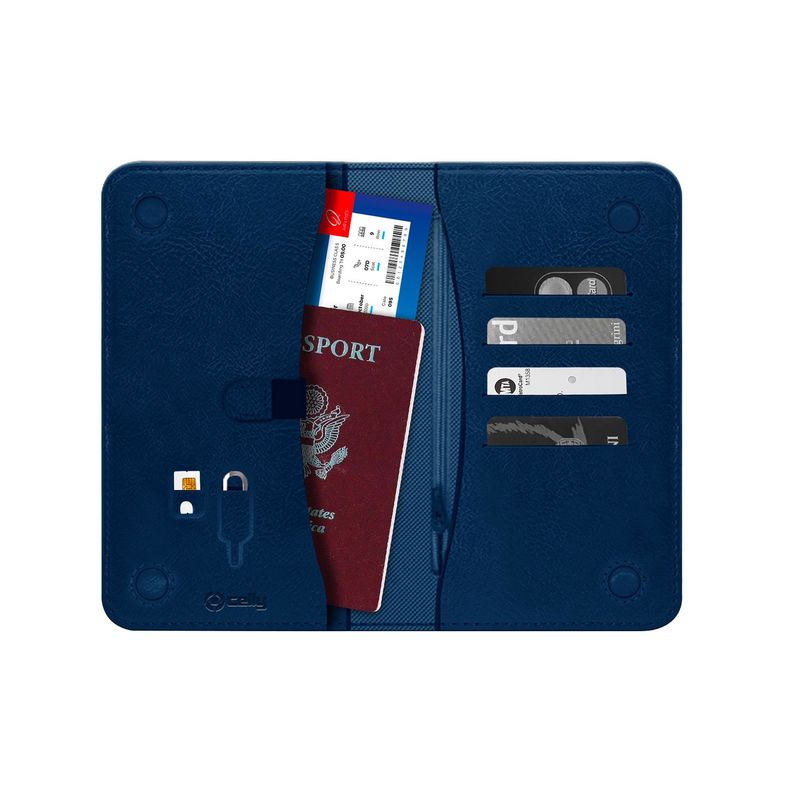 Celly-PassportD-Portafoglio-Blu-Ecopelle