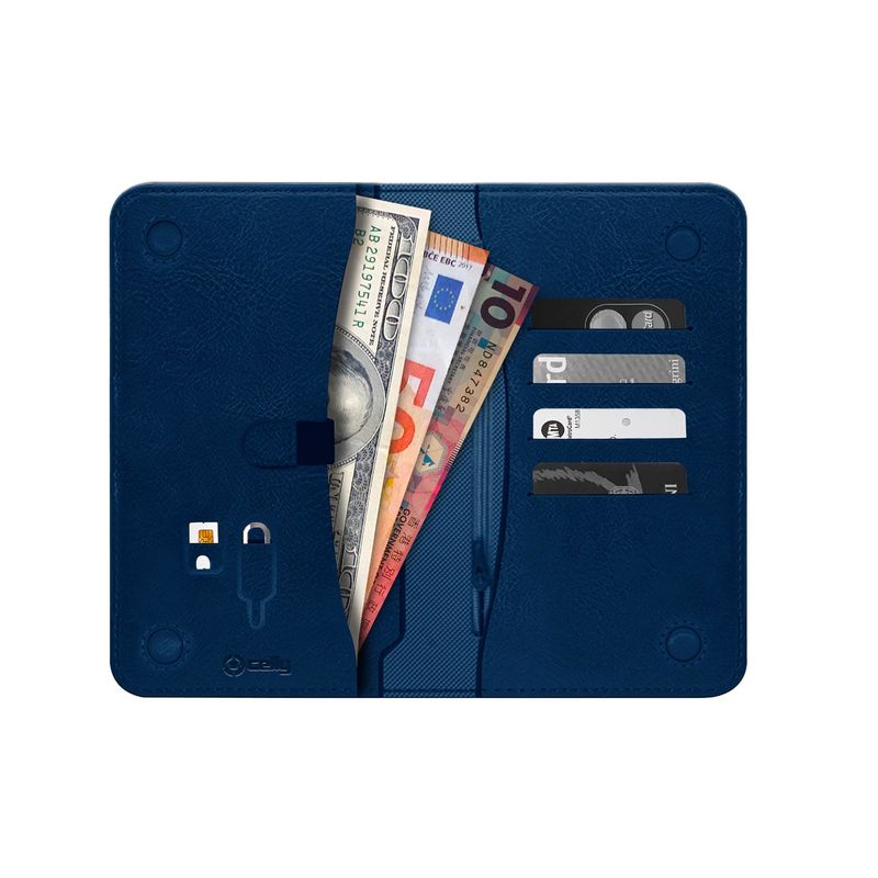 Celly-PassportD-Portafoglio-Blu-Ecopelle