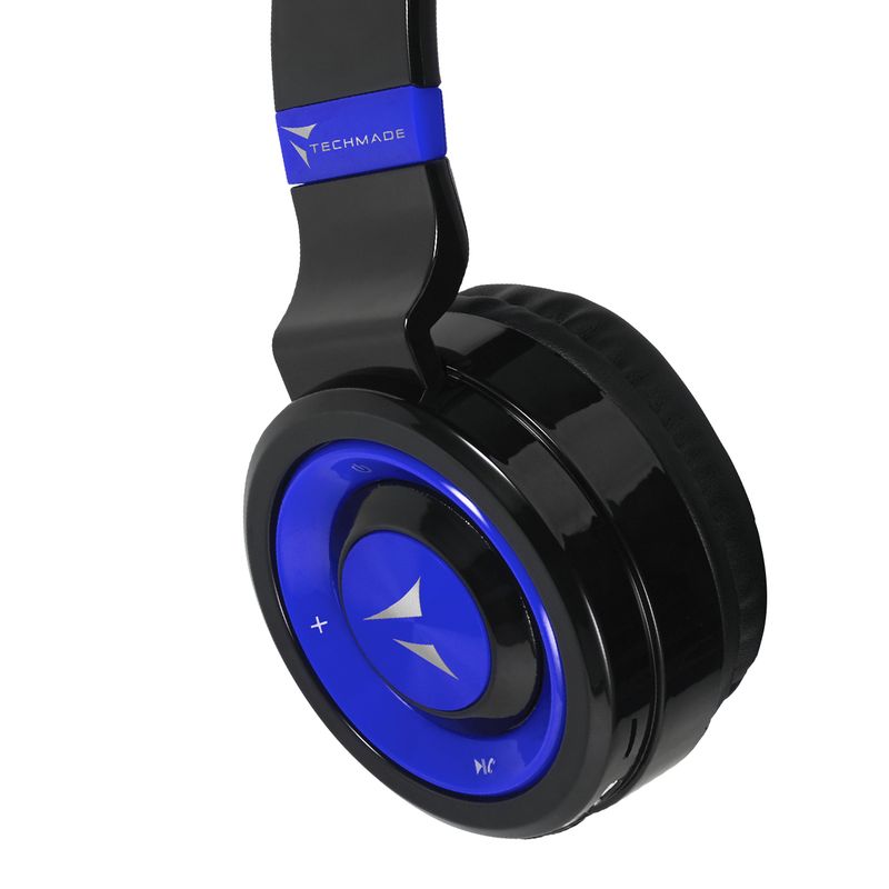 Techmade-TM-046-BL-cuffia-e-auricolare-Con-cavo-e-senza-cavo-A-Padiglione-MUSICA-Micro-USB-Bluetooth-Nero-Blu