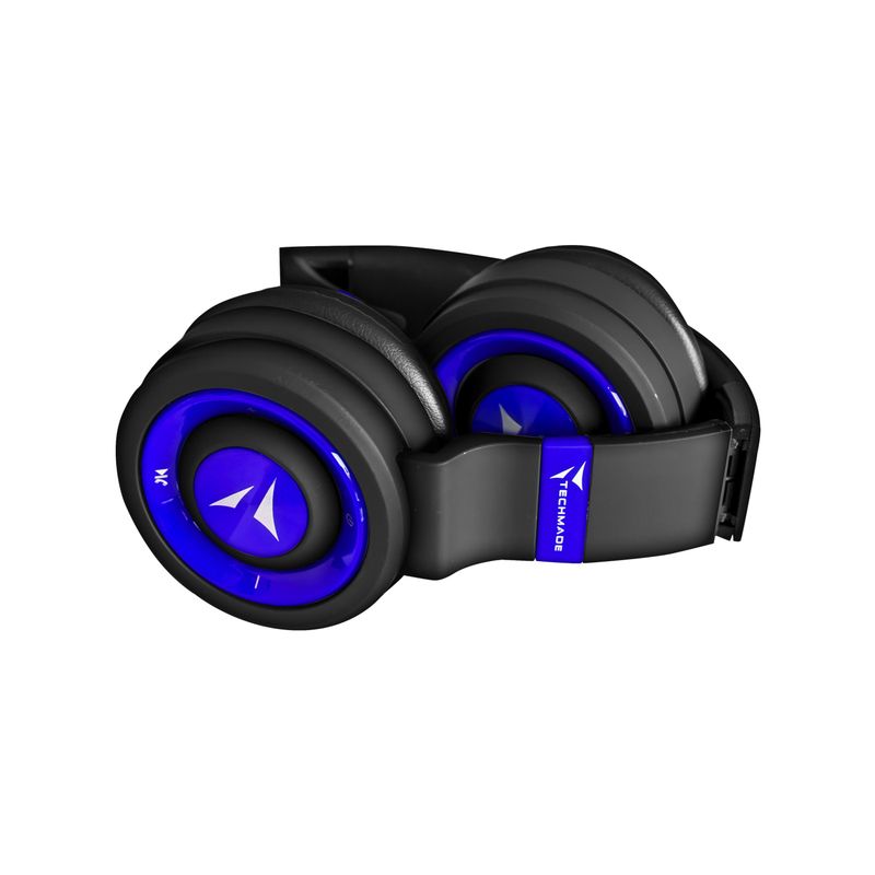 Techmade-TM-046-BL-cuffia-e-auricolare-Con-cavo-e-senza-cavo-A-Padiglione-MUSICA-Micro-USB-Bluetooth-Nero-Blu