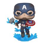 FUNKO POP Marvel: Endgame- Capt A w/Broken Shield & Mjolnir