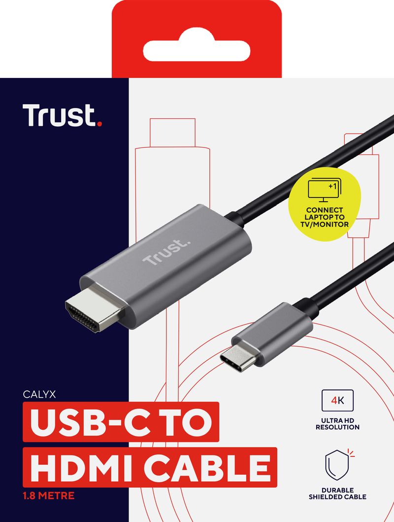 Trust-Calyx-adattatore-grafico-USB-Nero-Metallico