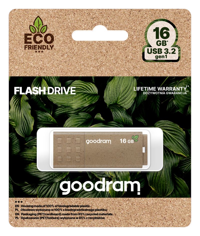 Goodram-UME3-Eco-Friendly-unita-flash-USB-16-GB-USB-tipo-A-3.2-Gen-1--3.1-Gen-1--Marrone