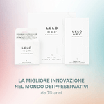 LELO-HEX-Original-Preservativi-Ultra-Sottili-Rinforzati-Leggermente-lubrificati-Condom-Preservativi-con-rilievi-e-nervature-Diametro-54-mm--Confezione-da-12-