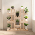 Supporto per Piante 104,5x25x109,5 cm in Legno Massello di Pino
