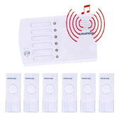 Trade Shop Traesio-sistema Interfono Campanello Wireless Senza Fili Casa 6 Canali 36 Melodie Ip44 -