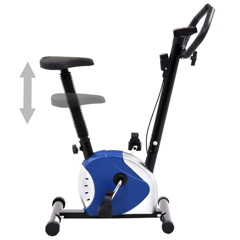vidaXL-Cyclette-Ellittica-con-Cinghia-di-Resistenza-Blu