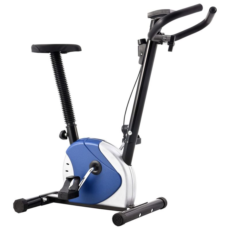 vidaXL-Cyclette-Ellittica-con-Cinghia-di-Resistenza-Blu