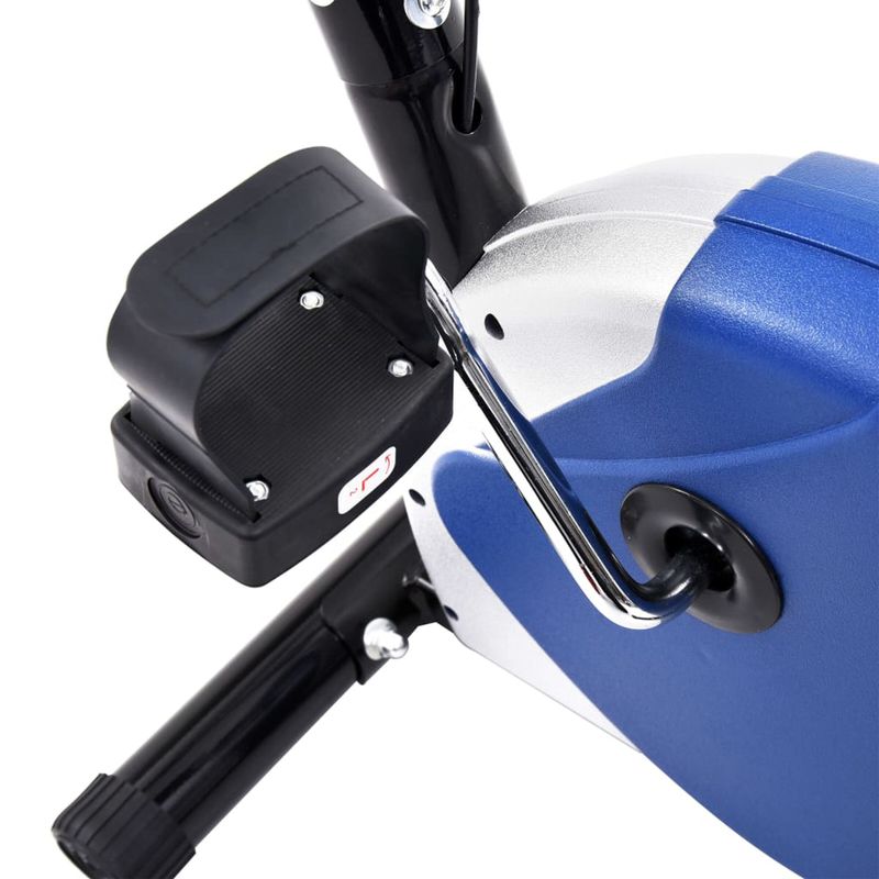 vidaXL-Cyclette-Ellittica-con-Cinghia-di-Resistenza-Blu