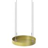 Esschert-Design-Vassoio-Sospeso-per-Piante-Rotondo-Dorato-S