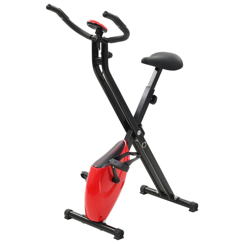 vidaXL-Cyclette-Magnetica-X-Bike-con-Misurazione-del-Polso-Nero-Rosso