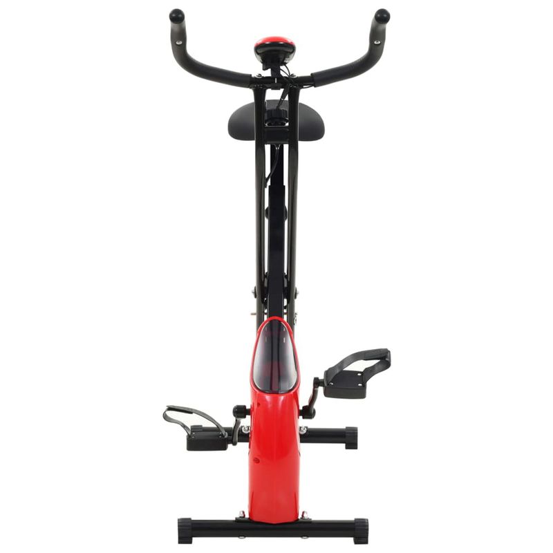 vidaXL-Cyclette-Magnetica-X-Bike-con-Misurazione-del-Polso-Nero-Rosso