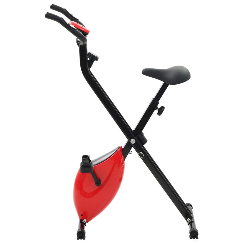 vidaXL-Cyclette-Magnetica-X-Bike-con-Misurazione-del-Polso-Nero-Rosso