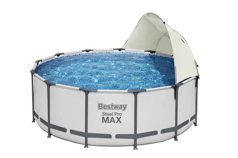 Bestway-Tettoia-per-Piscina-Fuori-Terra-Bianco